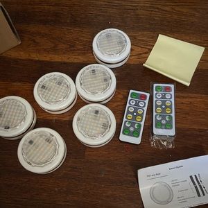 Mini lights adjustable settings stick-on 6 PC